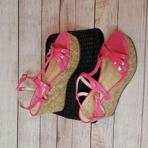 Kate Spade Cork Wedges Sz 8 EUC